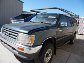 1995 TOYOTA T100 SR5 GREEN EXTRA CAB 3.4L AT 4WD Z18145